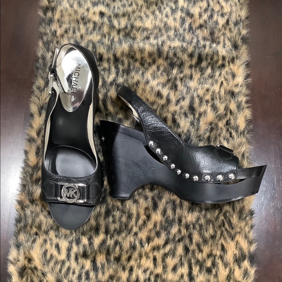 Michael Kors Shoes - NWOT MICHAEL KORS OPEN TOED SLING BACK HEELS